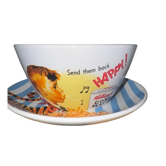 Kelloggs Frosted Flakes Ceramic Plate,Bowl & Mug Set Featuring Tony The Tiger - Picture 4 of 12